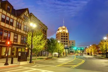 street view at night